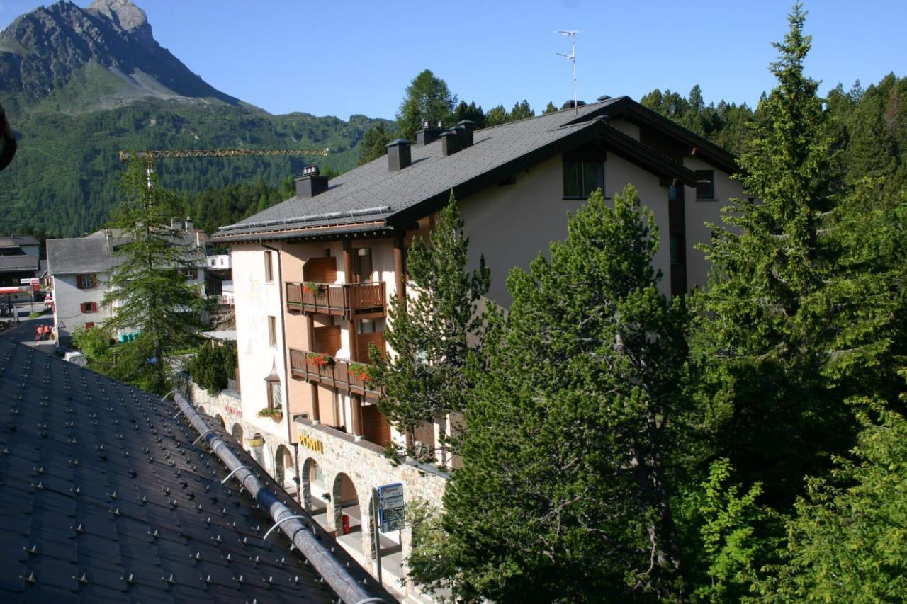 Hotel Poestli Maloja Buitenkant foto