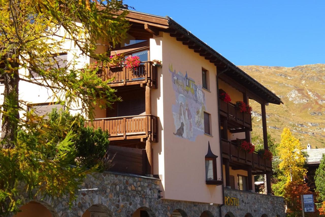 Hotel Poestli Maloja Buitenkant foto